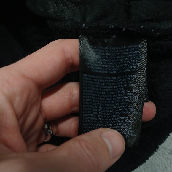 North Face Jacket Girls Medium Black Fleece Full Zip Outdoor Logo Casual Pocket - Picture 5 of 8